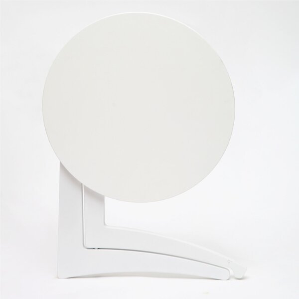 Tavolinetto richiudibile da letto e da salotto FOLD ME Altezza 63 cm in Betulla Fillandese, Dimensioni 53x h 63 cm colore Bianco