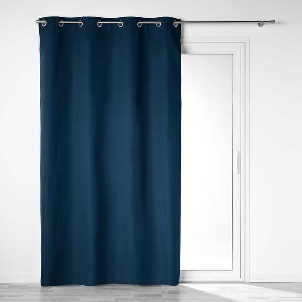 Tenda oscurante in microfibra blu scuro 140x260 cm Obscure - douceur d'intérieur