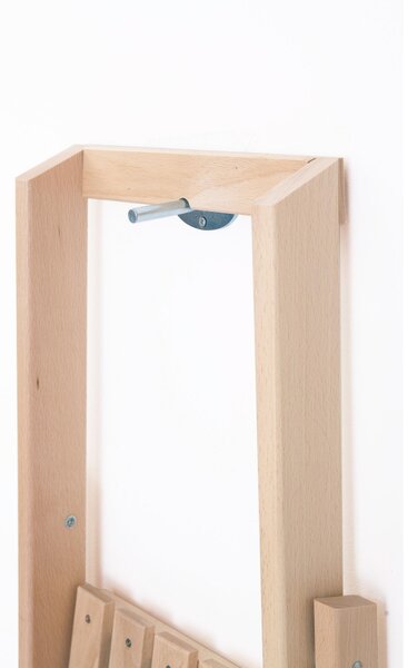 Scala quattro gradini richiudibile BIBO 4 in Faggio Massello Dimensioni H88 cm 50x11x163 cm Peso 7 Kg naturale