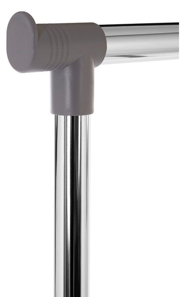 Stand appendiabiti argentato in metallo allungabile/su ruote – Premier Housewares