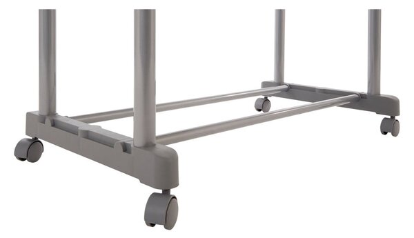 Stand appendiabiti argentato in metallo allungabile/su ruote – Premier Housewares