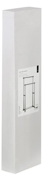 Stand appendiabiti argentato in metallo allungabile/su ruote – Premier Housewares
