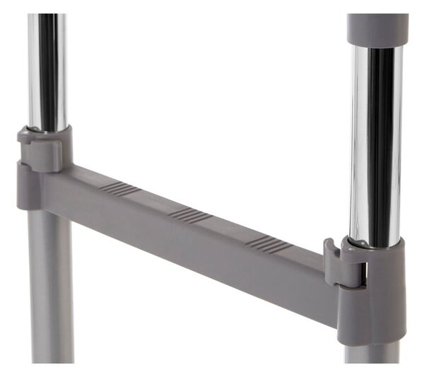 Stand appendiabiti argentato in metallo allungabile/su ruote – Premier Housewares
