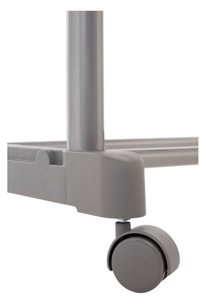 Stand appendiabiti argentato in metallo allungabile/su ruote – Premier Housewares