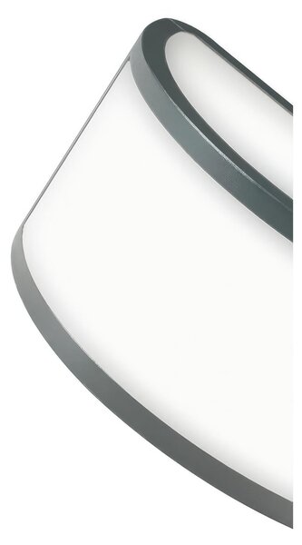 Applique in pressofusione di alluminio BIA APPLIQUE APERTA E27 Dimensione 22x8,5xh 10 cm Diffusore in resina satinata Colore bianco goffrato color BIANCO