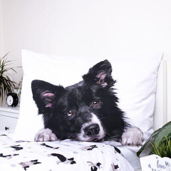 Biancheria da letto per bambini in cotone per letto singolo 140x200 cm Border Collie – Jerry Fabrics