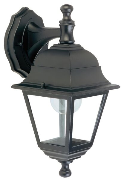 Applique da muro Struttura in termoplastico DEVIL APPLIQUE UP & DOWN MINI E27 Dimensioni 19,7x15xh 35 cm Diffusori in vetro trasparente colore NERO