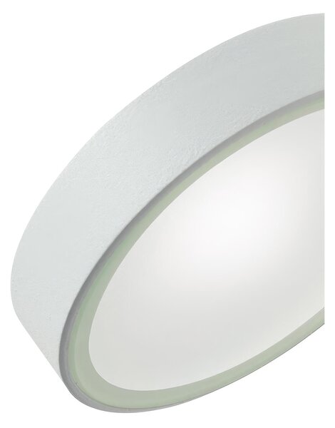 Applique A LED in pressofusione di alluminio. DOT Diffusori in vetro trasparente Dimensione �10,8x 14,1 cm proiettore orientabile colore grafite