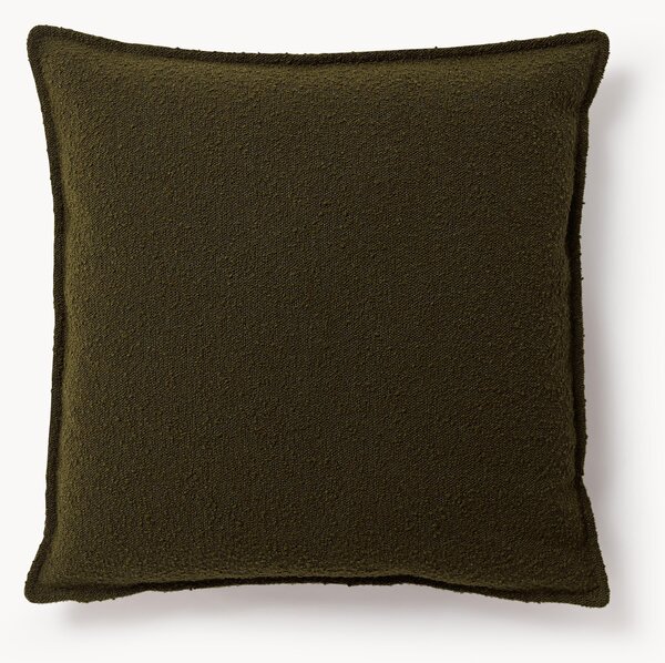 Cuscino decorativo grande in bouclé Lennon, 70 x 70 cm
