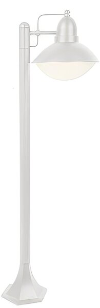 PALETTO ITACA in alluminio pressofuso di alta qualit� Dimensioni 17x22,5x h 100 cm E27 colore BIANCO