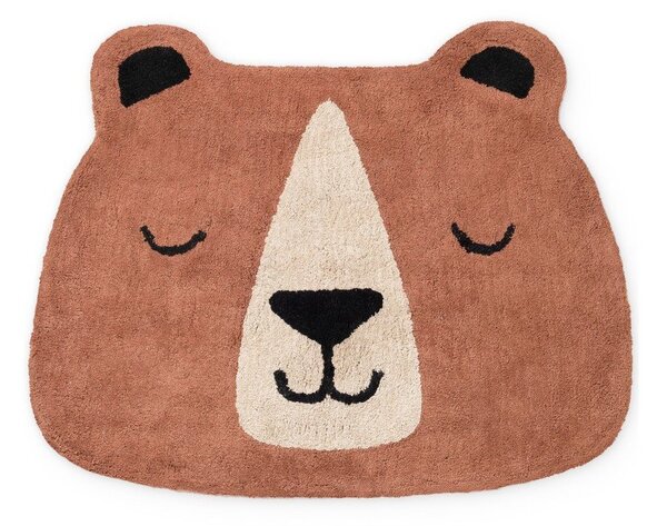 Tappeto per bambini marrone in cotone lavabile/tessuto a mano 101x120 cm Snuggle Benni – Hanse Home