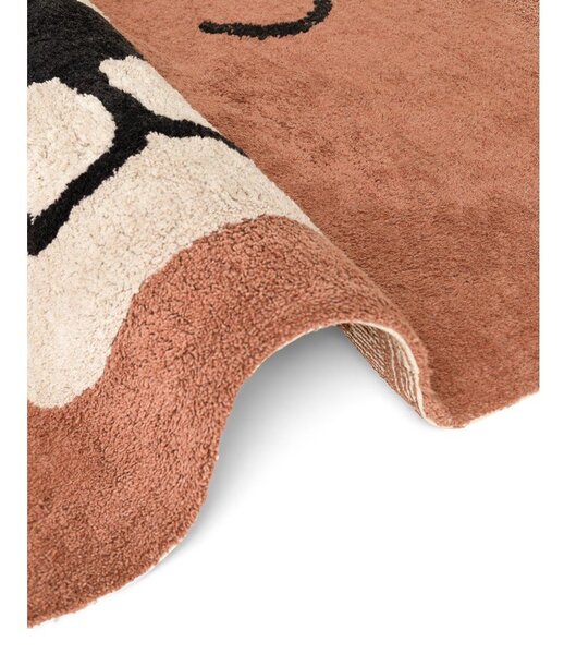 Tappeto per bambini marrone in cotone lavabile/tessuto a mano 101x120 cm Snuggle Benni – Hanse Home