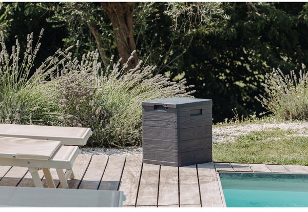Cassetta portaoggetti da giardino grigio scuro Woodys - Toomax