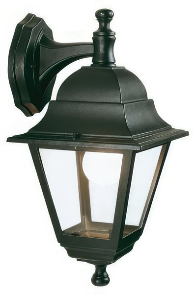 APPLIQUE OLD IN BASSO PICCOLA in alluminio pressofuso Dimensioni 18x20xh 37 cm E27 colore colore NERO