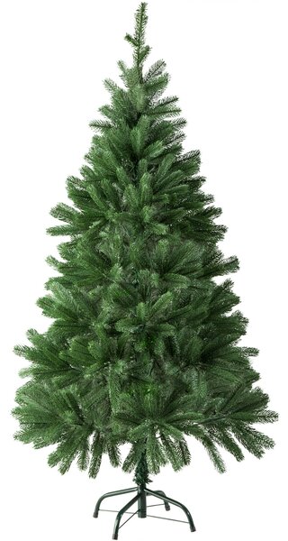 Tectake 402819 albero di natale artificiale - 140 cm, 470 punte e aghi stampati a iniezione, verde