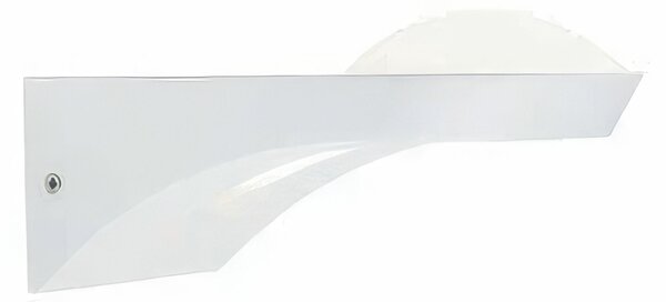 Lampada da parete in alluminio pressofuso OLIMPIA APPLIQUE Dimensioni 20x10xh 9,7 cm Diffusore in termoplastico opalino10W 2W LED 3000K color BIANCO