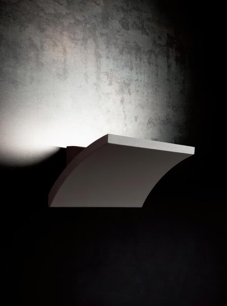 Applique in alluminio pressofuso Finitura goffrata TESLA APPLIQUE SINGOLA Dimensioni 20x8xh 8,5 cm 6W LED 3000K colore CAFFE'