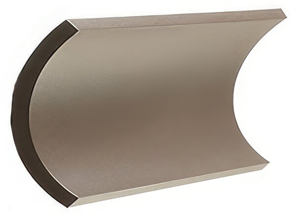 Applique in alluminio pressofuso Finitura goffrata TESLA APPLIQUE SINGOLA BIG Dimensioni 20x5,7xh 12 cm 6W LED 3000K colore CAFFE'