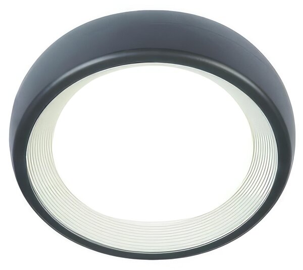 Plafoniera in termoplastico LOFT PLAFONIERA TONDA 8W LED 4000K Dimensioni � 19xh6,8 cm Diffusore in termoplastico opalino colore GRAFITE