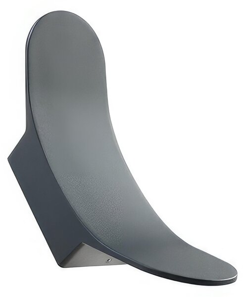 Applique in alluminio pressofuso WANDA APPLIQUE DOPPIA 4W 4W LED 4000K Dimensioni 7,65x8,3 x h 23,8 cm Diffusori in vetro trasparente colore GRAFITE