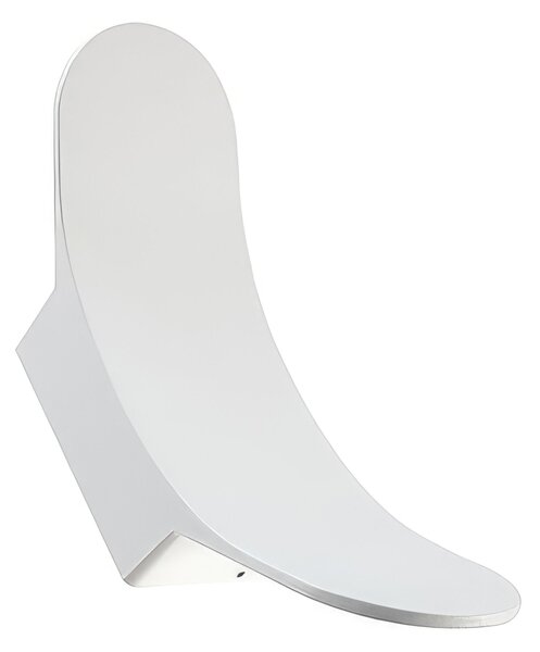 Applique in alluminio pressofuso WANDA APPLIQUE DOPPIA 4W 4W LED 4000K Dimensioni 7,65x8,3 x h 23,8 cm Diffusori in vetro trasparente colore BIANCO