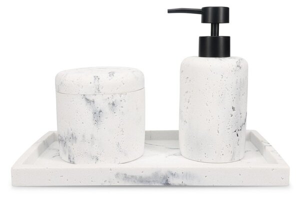 Dispenser per sapone bianco in poliresina 250 ml Suds – S|P Collection