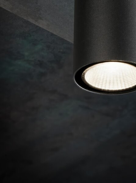 Punto luce in alluminio pressofuso SINO APPLIQUE DOPPIA Dimensioni 5,8x7,4xh 12,8 cm Diffusore in vetro trasparente3W 3W LED 4000K colore BIANCO