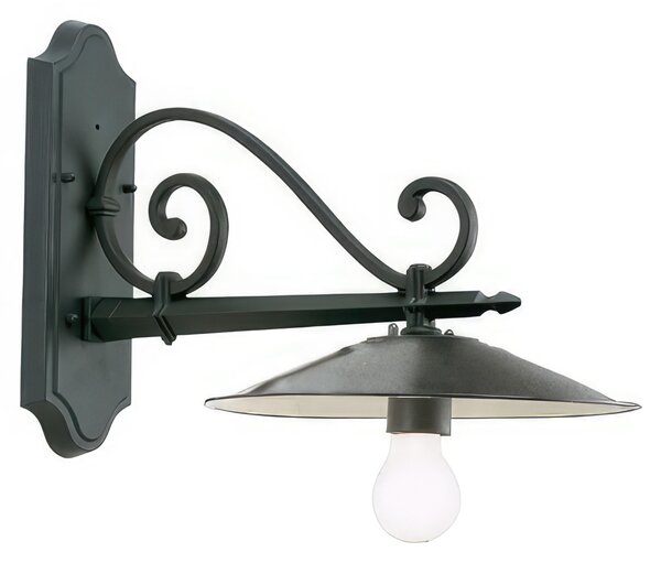APPLIQUE PIATTO ANTICO CORTA E27 Dimensioni 30x34xh 34 cm colore GRAFITE