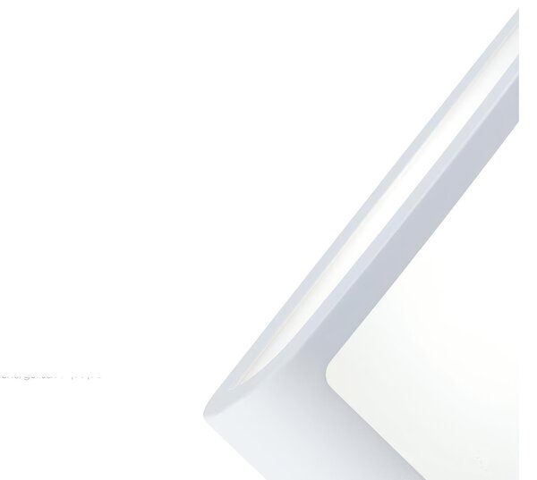 Applique in alluminio pressofuso SCREEN APPLIQUE SCHERMO 10W LED 4000K Dimensioni 22x6,4xh10,8 cm Diffusore in termoplastico opalino colore CAFFE'