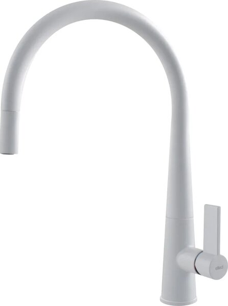 ELLECI Rubinetto Cucina Miscelatore con Doccetta Estraibile Monocomando Girevole colore Bianco - MGKATP68 Athena Plus