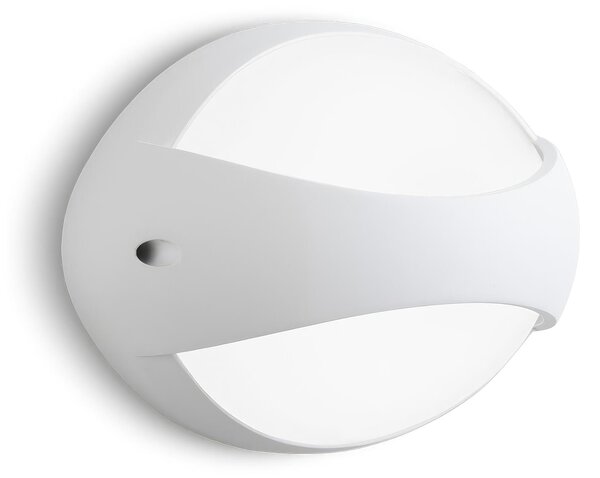 Applique con fascia in alluminio COCOON APPLIQUE FASCIA 7W LED 4000K Dimensioni 23x9,7x h 17 cm Diffusore in termoplastico opalino color GRAFITE