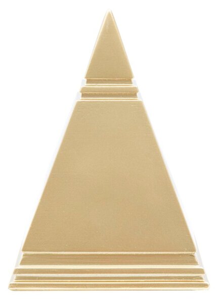 Statua decorazione a forma di piramide PIRAMID GOLD Dimensioni 11,5x11,5xh 15 cm- colore dorato
