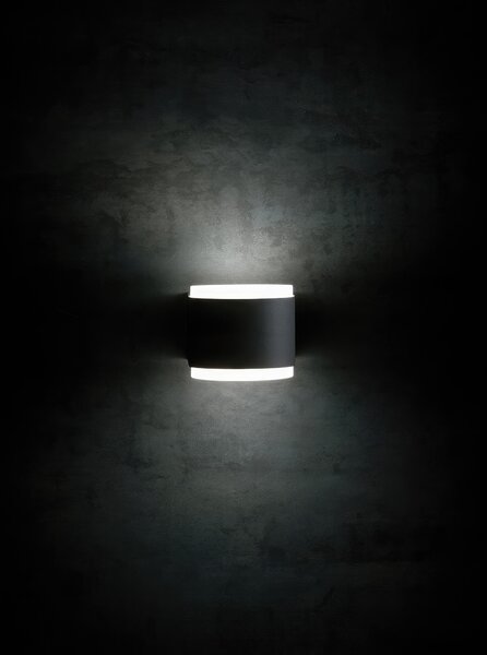 Applique in alluminio pressofuso RING APPLIQUE DOPPIA 4W 4W LED 4000K Dimensione 9x13,1xh7,4 cm Diffusore in acrilico satinato colore BIANCO