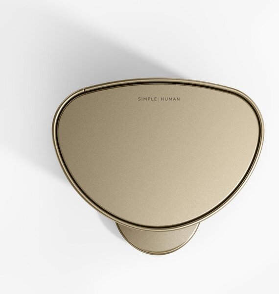 Cestino per la spazzatura oro opaco in acciaio con pedale 6 l – simplehuman