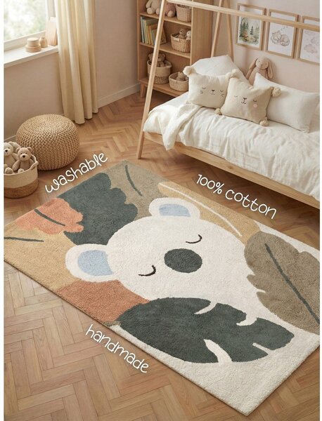 Tappeto per bambini color crema in cotone lavabile/tessuto a mano 140x200 cm Snuggle Rio – Hanse Home
