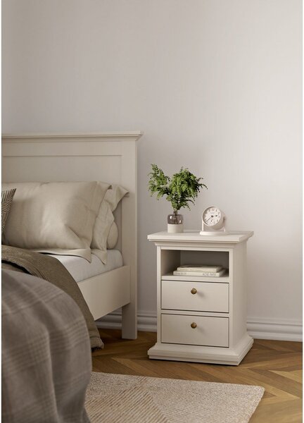 Comodino color crema Paris – Tvilum