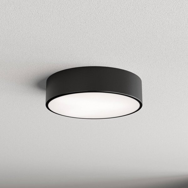 Plafoniera con sensore di movimento Cleo 300 TEMAR LIGHTING, Nero, Corridoio, Metallo, Moderno, Plafoniera