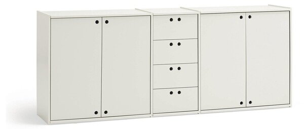 Credenza color crema 197x80x40 cm Wally – Teulat