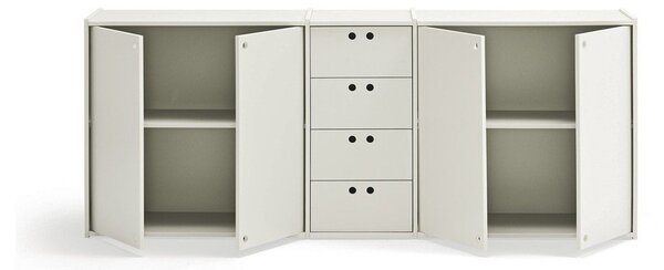 Credenza color crema 197x80x40 cm Wally – Teulat