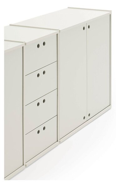 Credenza color crema 197x80x40 cm Wally – Teulat