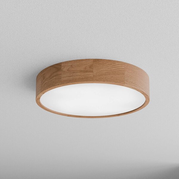 Plafoniera Cleo DR475 TEMAR LIGHTING, dimmerabile, Legno chiaro, Bagno, Legno, Plafoniera