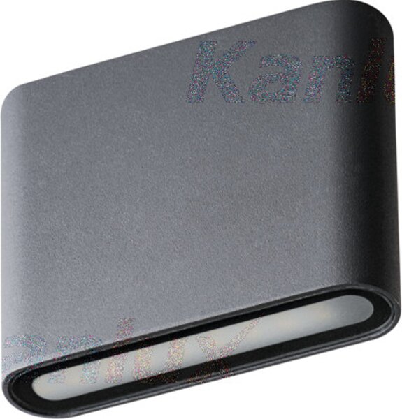 Kanlux GARTO applique da esterno LED 8W IP54 alluminio moderno colore grafite