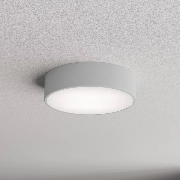 Plafoniera Cleo 300 TEMAR LIGHTING, dimmerabile, Alluminio / Grigio / Zincato, Soggiorno / Sala da pranzo, Metallo, Moderno, Plafoniera