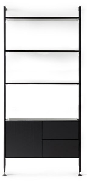 Libreria nera in rovere 94x210 cm Edge by Hammel - Hammel Furniture