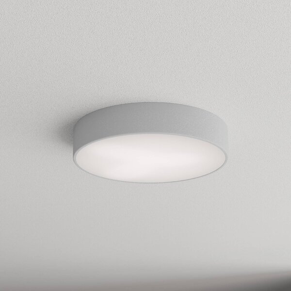 Plafoniera con sensore di movimento Cleo 400 TEMAR LIGHTING, Alluminio / Grigio / Zincato, Soggiorno / Sala da pranzo, Metallo, Moderno, Plafoniera