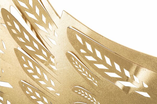 Coppia di pannelli decorativi 3D da parete raffiguranti un paio di ali, ALI LIGHT, 90x3,5x 43,5 cm peso 1,500 kg colori oro