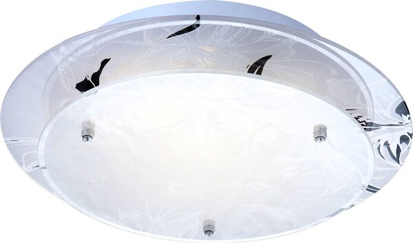 Plafoniera a LED in vetro con decoro per il vostro corridoio CLAIRE