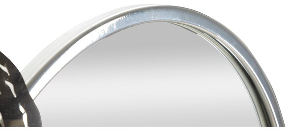 Pannello decorativo 3D da parete in metallo argento con specchio Dimensioni 106x3,8x h 48 cm peso 2,8 kg colori
