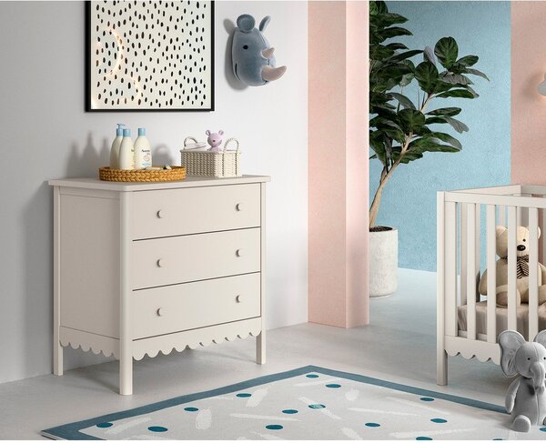 Cassettiera per bambini beige 89x90x55 cm Swingo – Vipack