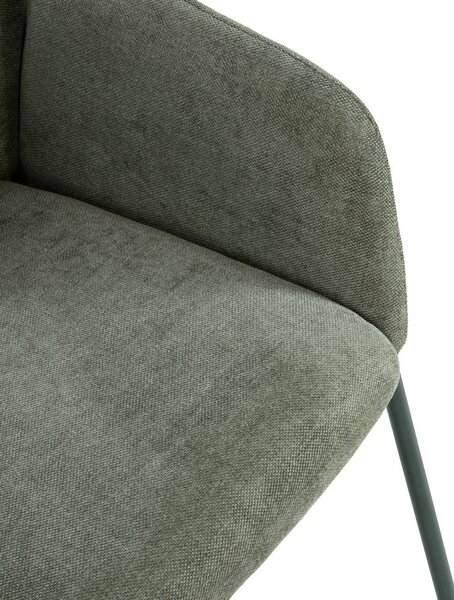 Set di sedie da pranzo verde in imbottito 2 pz Aslin – MOME